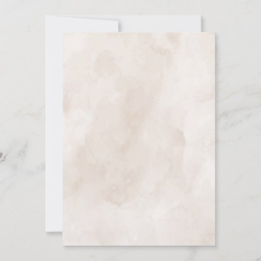 Wasserfarbe Türkei Erntedank Abendessen Einladung (Rückseite)