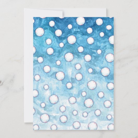 Wasserfarbe Ugly Sweater Tacky Weihnachtsgebäck Pa Einladung (Rückseite)