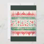 Wasserfarbe Ugly Sweater Weihnachtsgebäck Party Einladung (Rückseite)