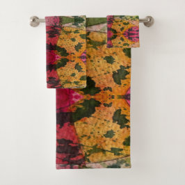 Wasserfarbe und Abstrakte Ausdruckskraft Kunst Badhandtuch Set