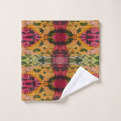 Wasserfarbe und Abstrakte Ausdruckskraft Kunst Badhandtuch Set (Waschlappen)