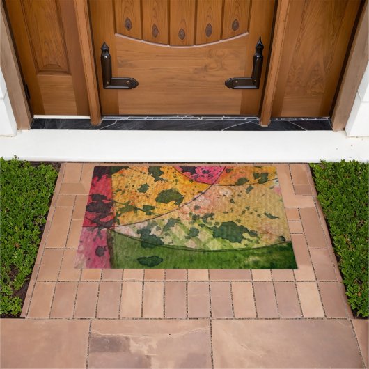Wasserfarbe und Abstrakte Ausdruckskraft Kunst Fußmatte (Außenbereich)