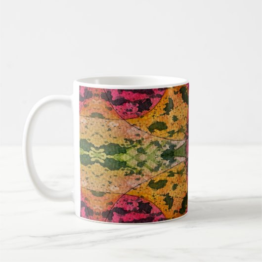 Wasserfarbe und Abstrakte Ausdruckskraft Kunst Kaffeetasse (Links)