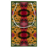 Wasserfarbe und Abstrakte Ausdruckskraft Kunst Kleine Geschenktüte (Rückseite)