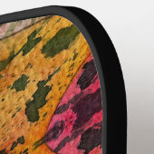 Wasserfarbe und Abstrakte Ausdruckskraft Kunst Pickleball Schläger (Linke Seite)