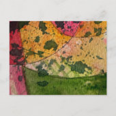 Wasserfarbe und Abstrakte Ausdruckskraft Kunst Postkarte (Vorderseite)