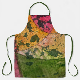 Wasserfarbe und Abstrakte Ausdruckskraft Kunst Schürze