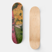 Wasserfarbe und Abstrakte Ausdruckskraft Kunst Skateboard (Vorderseite)