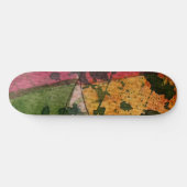 Wasserfarbe und Abstrakte Ausdruckskraft Kunst Skateboard (Horizontal)