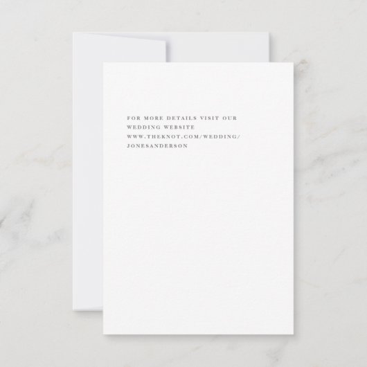 Wasserfarbe und Bleistiftfolien Save the Date (Rückseite)