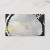 Wasserfarbe und elegante Blumen Visitenkarte (Rückseite)