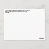 Wasserfarbe und Kalligraphie Gesetz der Anziehungs Postkarte (Rückseite)