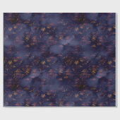 Wasserfarbe und Kupfermuster Muster Geschenkpapier (Flach)