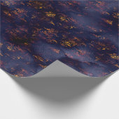 Wasserfarbe und Kupfermuster Muster Geschenkpapier (Ecke)