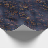 Wasserfarbe und Kupfermuster Muster Geschenkpapier (Ecke)