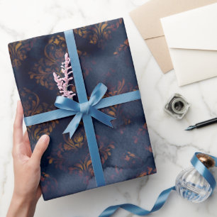 Wasserfarbe und Kupfermuster Muster Geschenkpapier