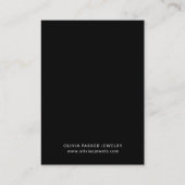 Wasserfarbe und Marmor | Earring Display Card Visitenkarte (Rückseite)