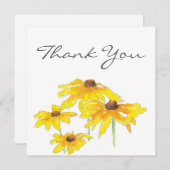 Wasserfarbe und Pen Black Mit Augen Susan Dankeskarte (Vorne/Hinten)