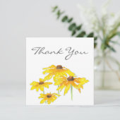 Wasserfarbe und Pen Black Mit Augen Susan Dankeskarte (Stehend Vorderseite)