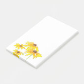 Wasserfarbe und Pen Black Mit Augen Susan Post-it Klebezettel (angewinkelt)