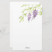Wasserfarbe und Pen Wisteria Briefpapier (Vorne/Hinten)