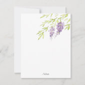 Wasserfarbe und Pen Wisteria Mitteilungskarte (Vorderseite)