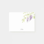 Wasserfarbe und Pen Wisteria Post-it Klebezettel (Vorderseite)