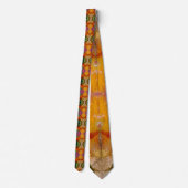 Wasserfarbe und Tinte Abstrakt expressionistisch Krawatte (Rückseite)