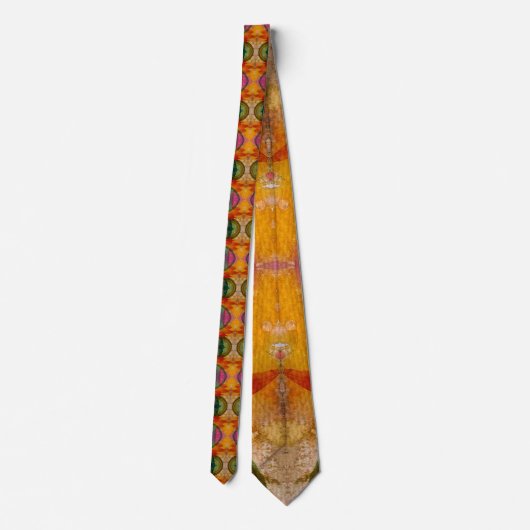 Wasserfarbe und Tinte Abstrakt expressionistisch Krawatte (Rückseite)