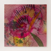 Wasserfarbe und Tinte Abstrakt schöne Malerei Art Puzzle (Horizontal)