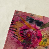Wasserfarbe und Tinte Abstrakt schöne Malerei Art Strandtuch (Beispiel)