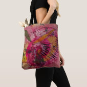 Wasserfarbe und Tinte Abstrakt schöne Malerei Art Tasche (Von Nahem)