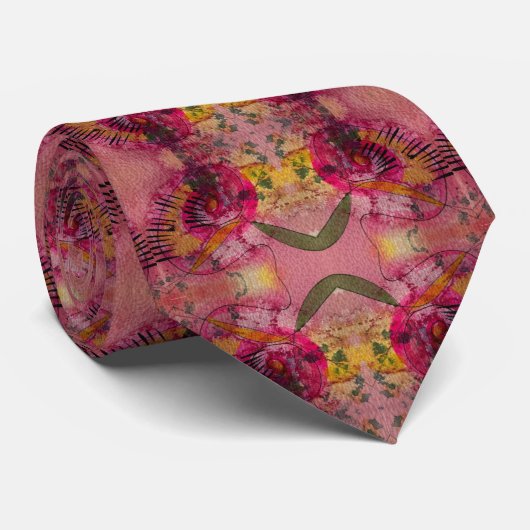 Wasserfarbe und Tinte Abstrakt schöne Malerei Krawatte (Gerollt)