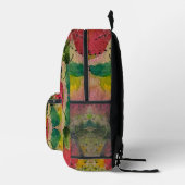 Wasserfarbe und Tinte Abstrakter Impressionismus K Bedruckter Rucksack (Rechts)