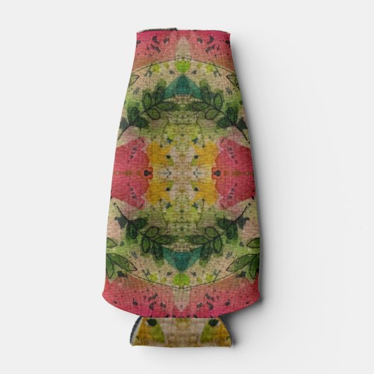 Wasserfarbe und Tinte Abstrakter Impressionismus K Flaschenkühler (Vorderseite)