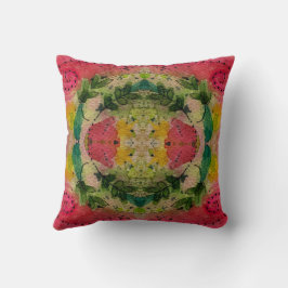 Wasserfarbe und Tinte Abstrakter Impressionismus K Kissen