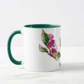 Wasserfarbe und Tinte Zeichnend Kirschzweigkunst Tasse (Links)