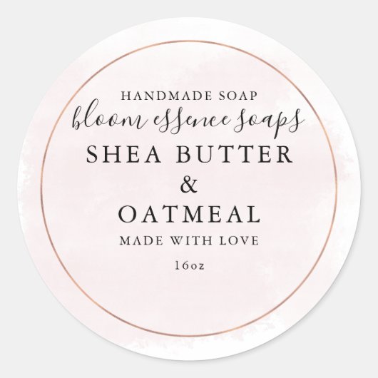 Wasserfarbe und Wasserschicht | Seifenaufkleber Runder Aufkleber (Vorderseite)