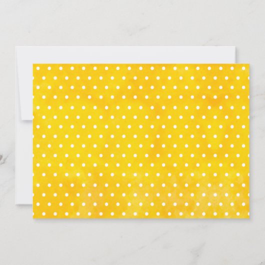 Wasserfarbe Unsere kleine Sonnenschein zum Geburts Einladung (Rückseite)