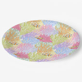 Wasserfarbe unter dem Meer Clownfisch Pappteller (Schrägansicht)