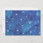 Wasserfarbe unter dem Meer Einladen mit Foto Einladung (Rückseite)