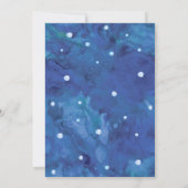 Wasserfarbe unter dem Meer - Einladung zum Geburts (Rückseite)