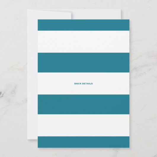 Wasserfarbe unter dem Meer Freundliche Kinderdusch Einladung (Rückseite)