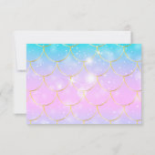 Wasserfarbe unter dem Meer Kleine Perlendusche Dankeskarte (Rückseite)