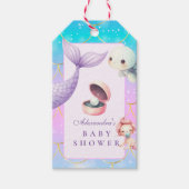 Wasserfarbe unter dem Meer Kleine Perlendusche Geschenkanhänger (Vorderseite)