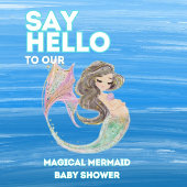 Wasserfarbe unter dem Meer MERMAID Vielen Dank Dankeskarte