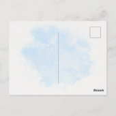 Wasserfarbe unter dem Meer Postkarte (Rückseite)