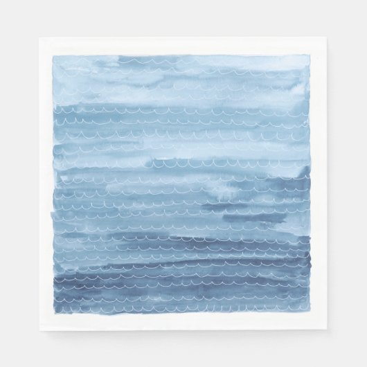 Wasserfarbe unter dem Meerespapier Napkins Serviette (Vorderseite)