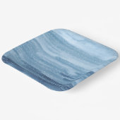 Wasserfarbe unter den Tellern des Meerespapiers Pappteller (Gewinkelt)