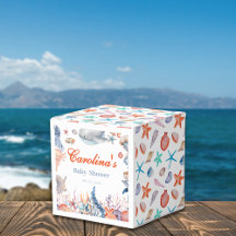 Wasserfarbe unter der Babydusche des Meeres